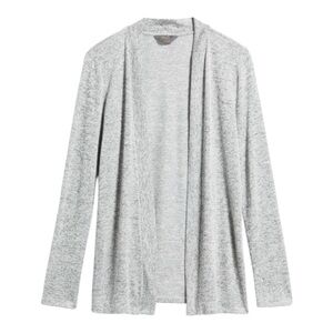 41 Hawthorn | Light Gray Bri Knit Open Front Cardigan | 1X